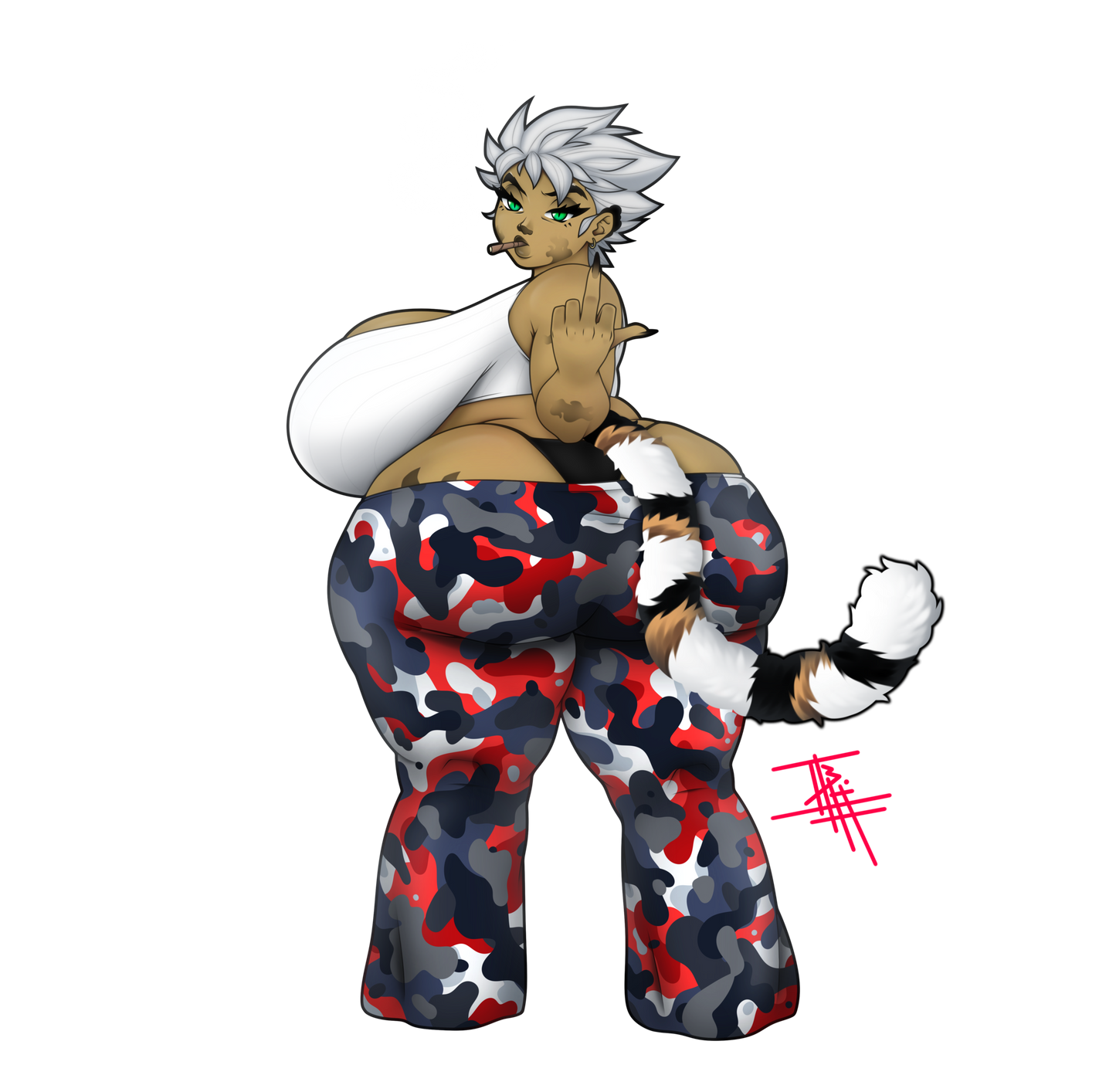 Yukiko Camo Flare Legging’s